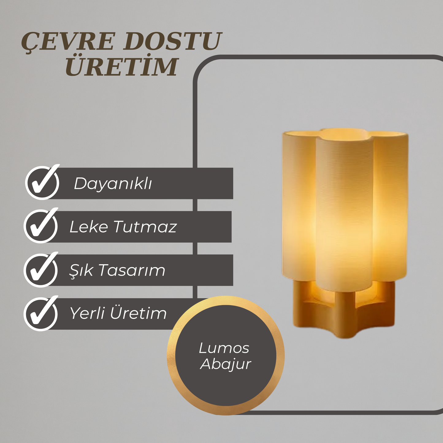 Ares3D Masa Üstü Abajur